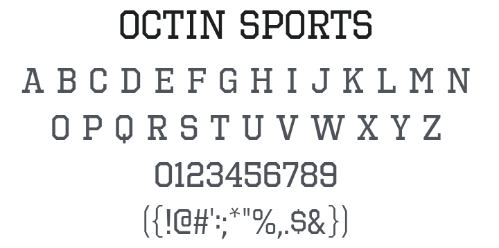 Octin Sports Font