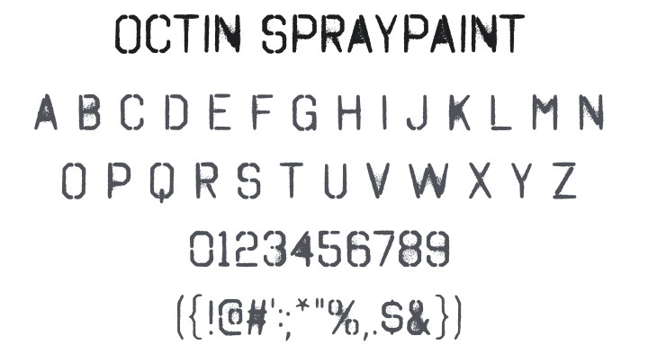 Octin Spraypaint Font