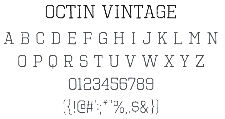 Octin Vintage Font