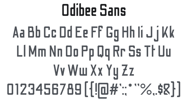 Odibee Sans Font