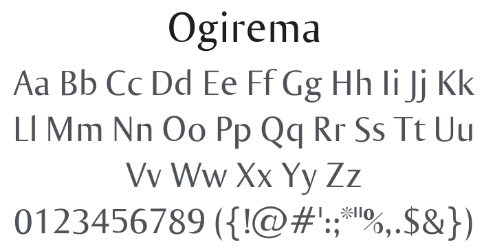 Ogirema Font Family