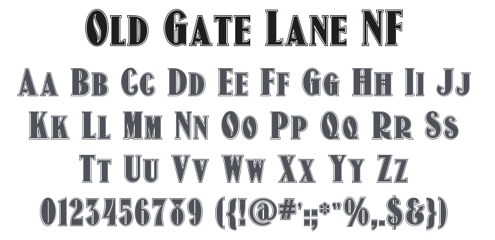 Old Gate Lane NF Font