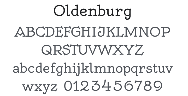 Oldenburg Font