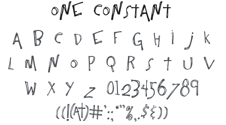 One Constant Font