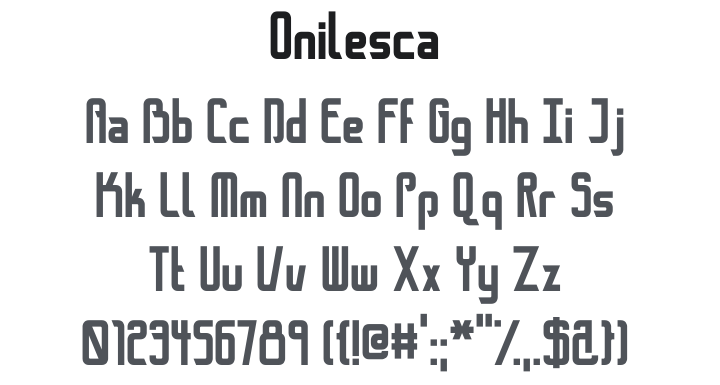 Onilesca Font