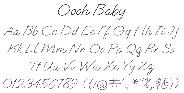 Oooh Baby Font