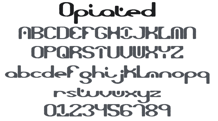 Opiated Font