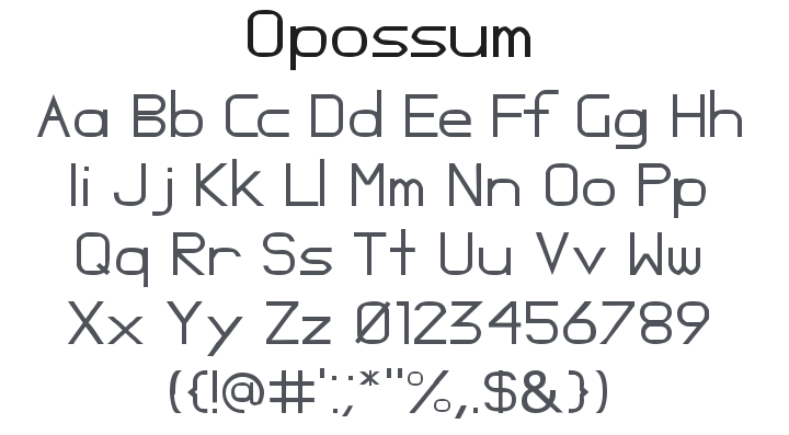 Opossum Font