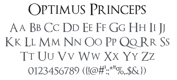 Optimus Princeps Font Family