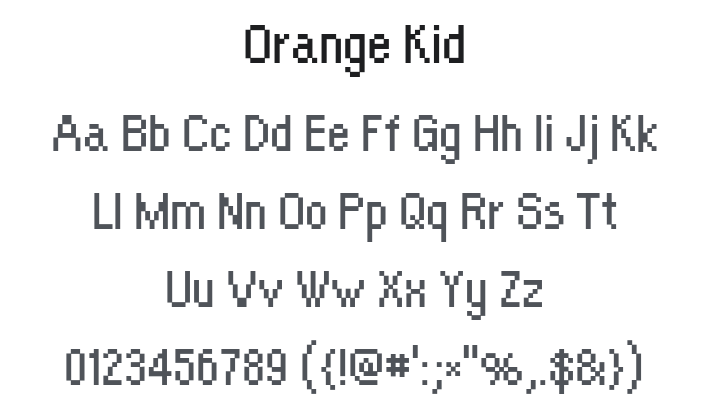 Orange Kid Font