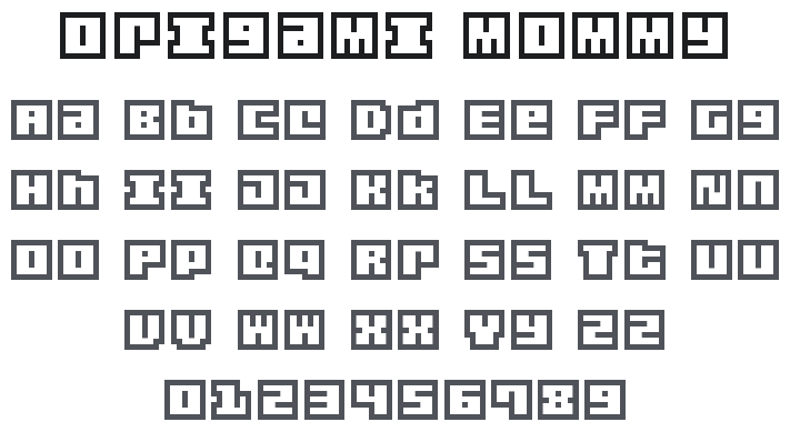 Origami Mommy Font Family