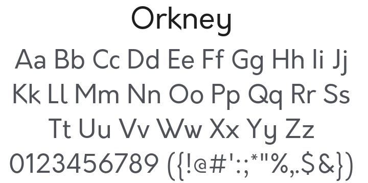 Orkney Font Family