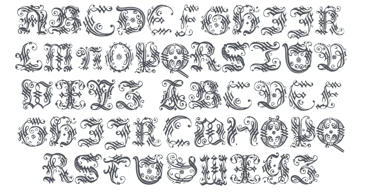 Ornamental Initial Font Family