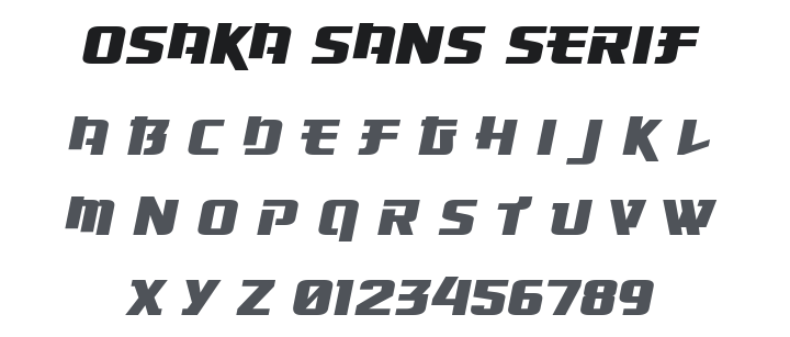 Osaka-Sans Serif Font