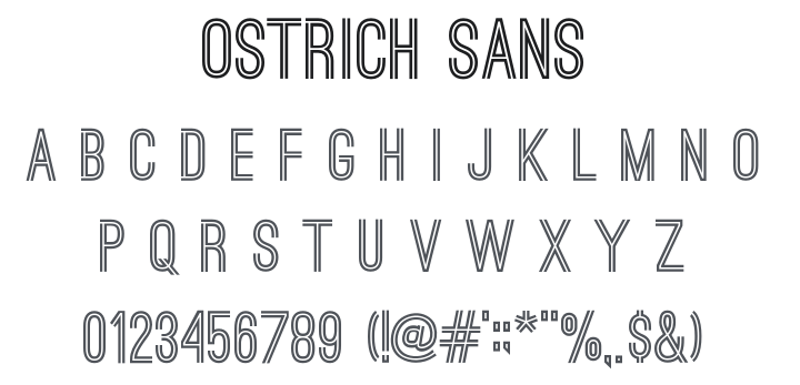 Ostrich Sans Font Family