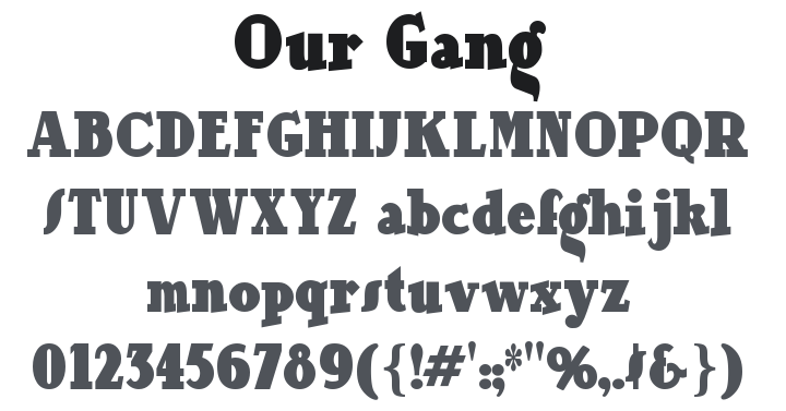Our Gang Font
