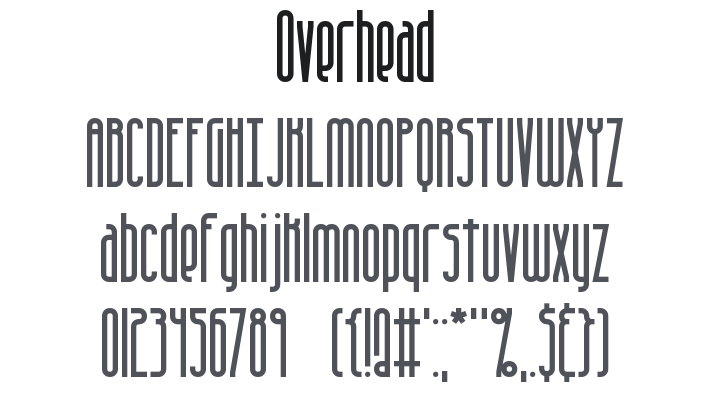 Overhead Font