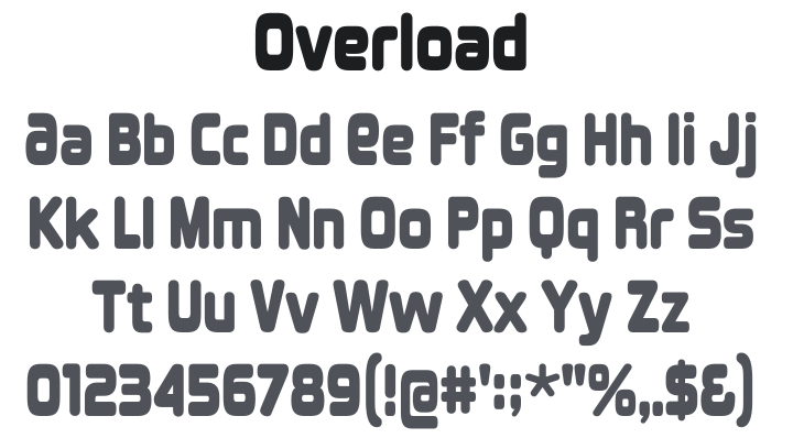 Overload Font Family