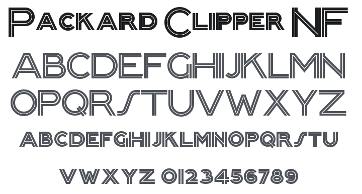 Packard Clipper NF Font