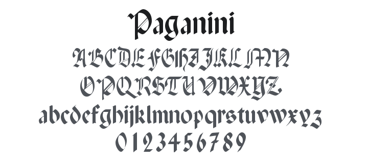 Paganini Font Family
