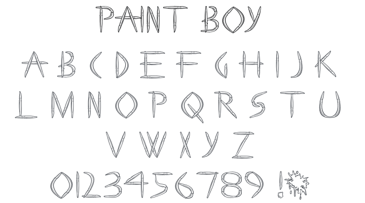 Paint Boy Font