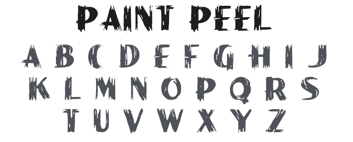 Paint Peel Font