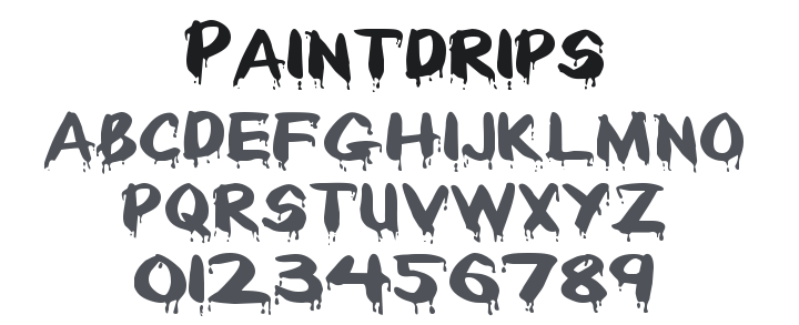 Paintdrips Font