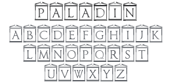 Paladin Capitals Font