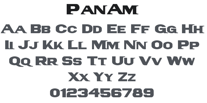 PanAm Font Family