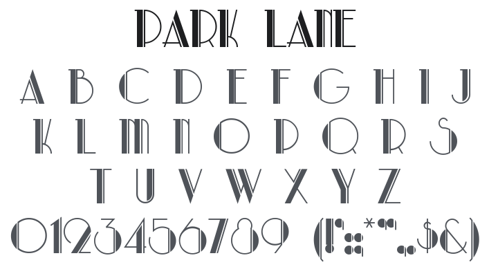 Park Lane Font
