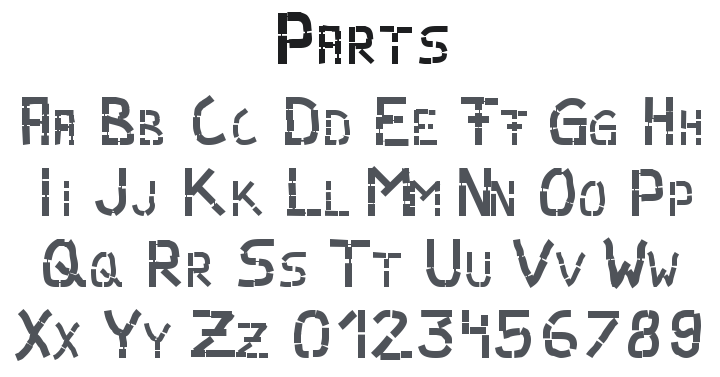Parts Font