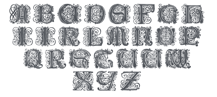 Paulus Franck Initialen Font