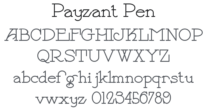 Payzant Pen Font