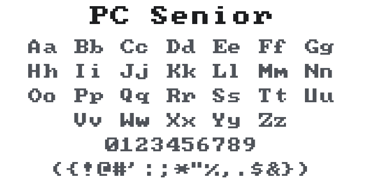 PC Senior Font