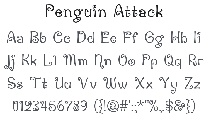 Penguin Attack Font