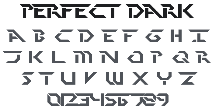 Perfect Dark Font