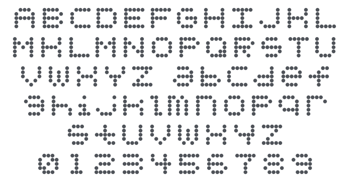 Perforation Strip Font