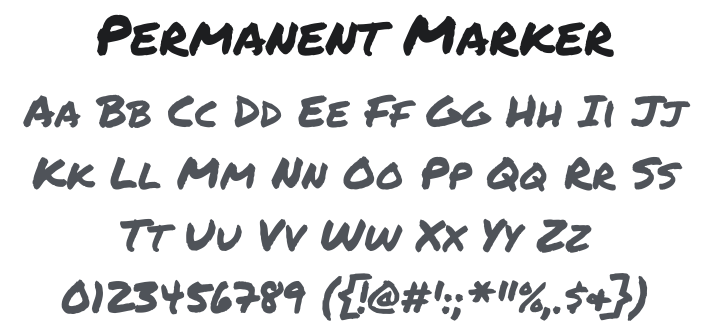 Permanent Marker Font