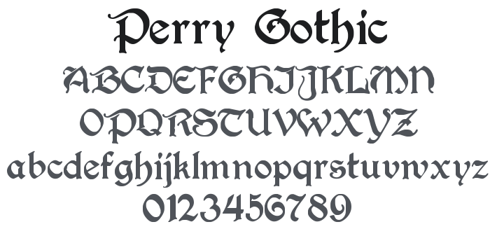 Perry Gothic Font