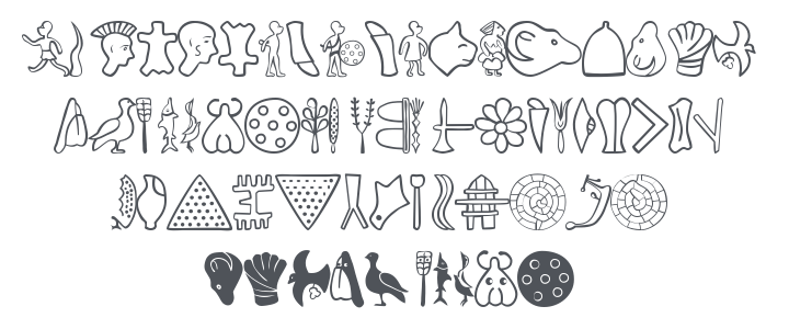 Phaistos Alphabet Font