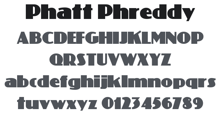 Phatt Phreddy Font