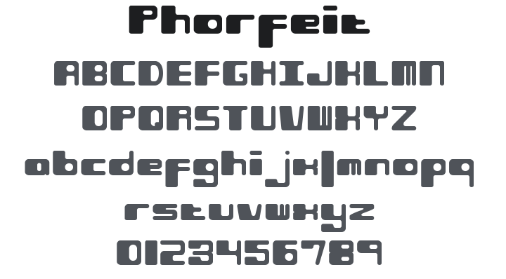 Phorfeit Font Family