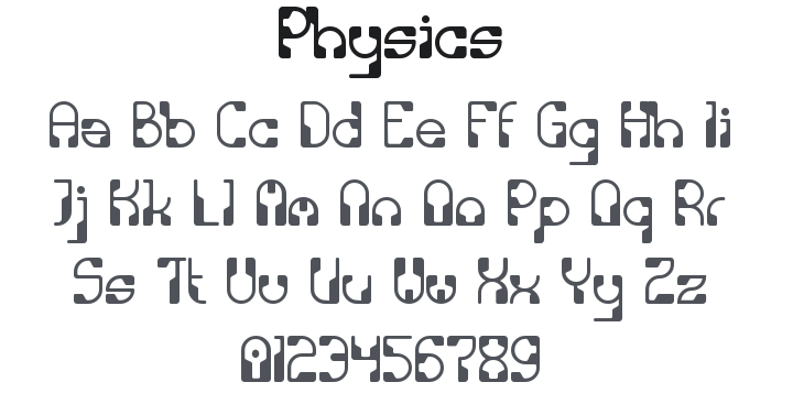 Physics Font Family