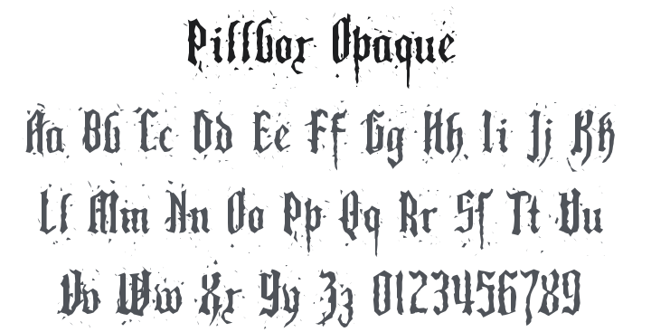 Pillbox Opaque Font