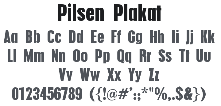 Pilsen Plakat Font