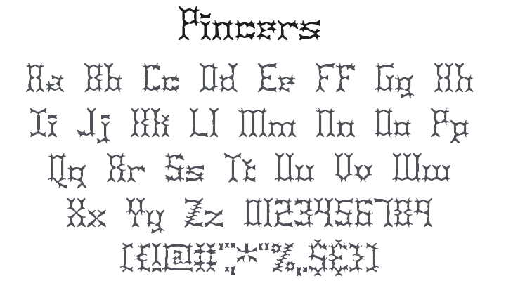 Pincers Font