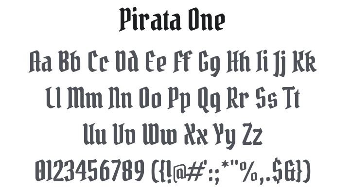 Pirata One Font