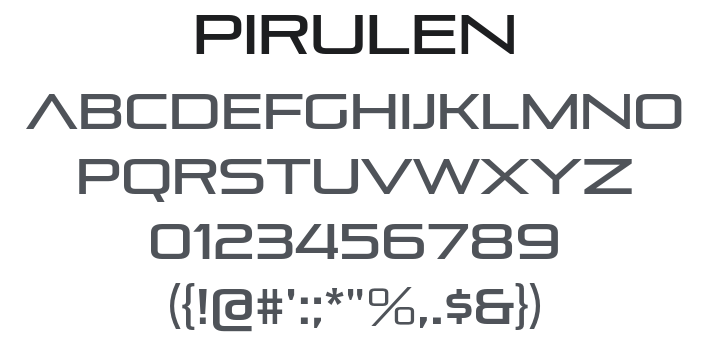 Pirulen Font