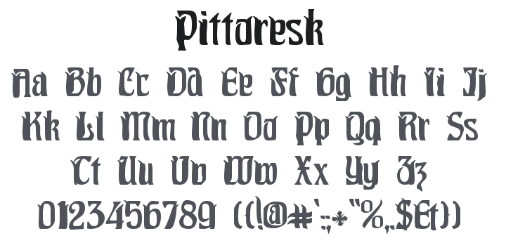Pittoresk Font Family