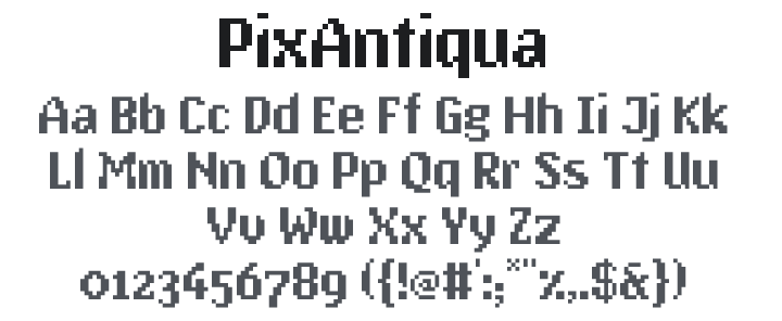 PixAntiqua Font